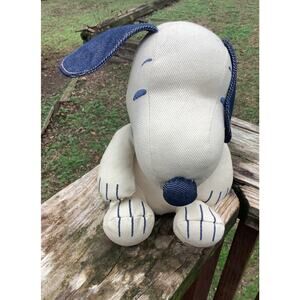 American Eagle Snoopy 8" Plush Limited Edition Denim Ears & Collar